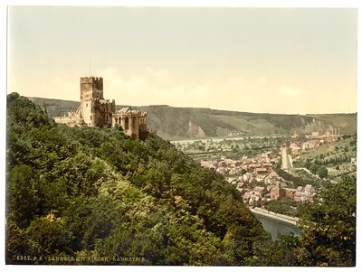 Lahneck and Nieder-Lahnstein Castle Hesse-Nassau Germany