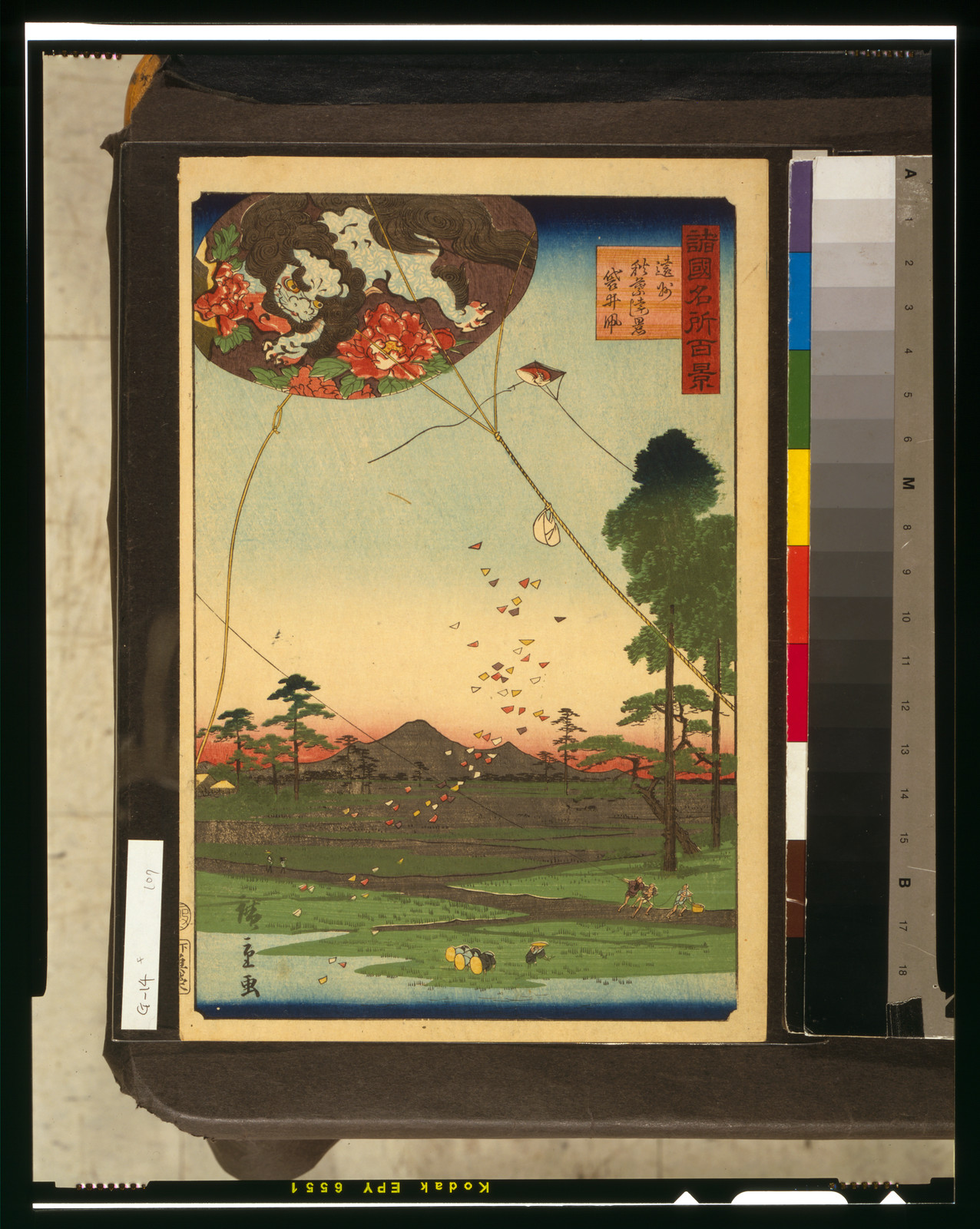 Enshū akiba enkei fukuroi no tako, 1859 — historic print
