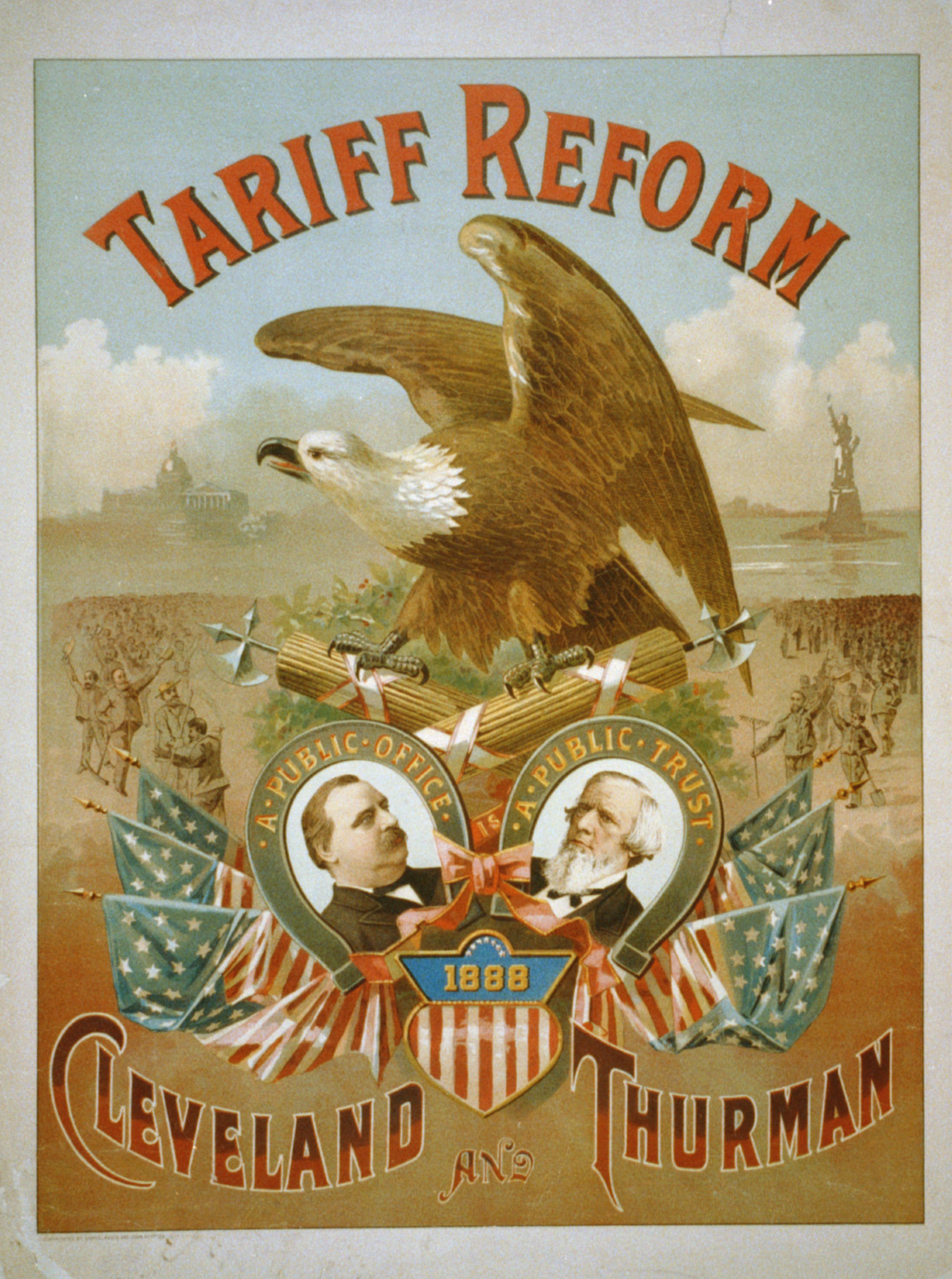 Tariff reform. Cleveland and Thurman, c1888 Sept. 17. — historic print