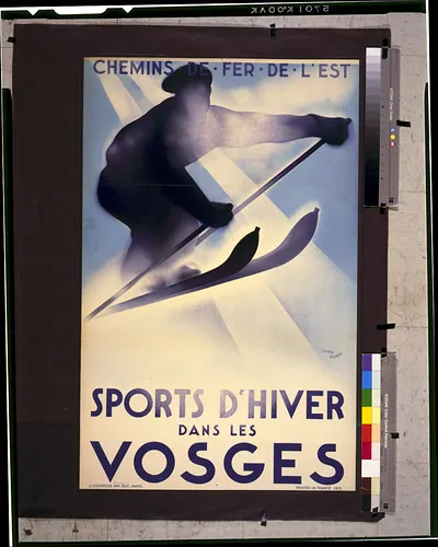 Sports d'hiver dans les Vosges / Theo Doro ; Chemins de Fer de l'Est.