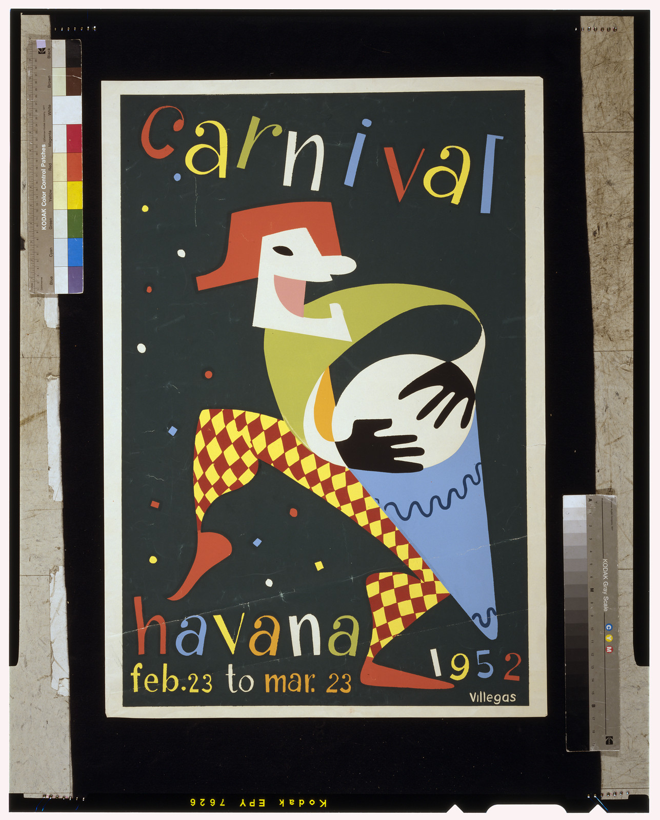 Carnival. Havana. Feb. 23 to Mar. 23, 1952 / Villegas. — vintage poster