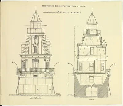 Light House for South West Ledge, L.I. Sound