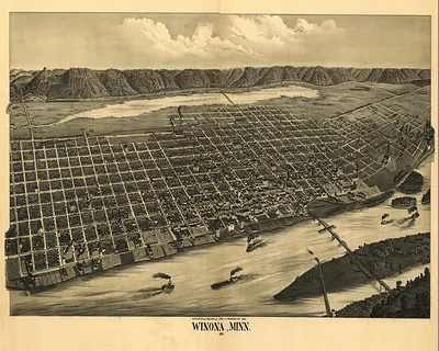 MN Winona 1889 MAP