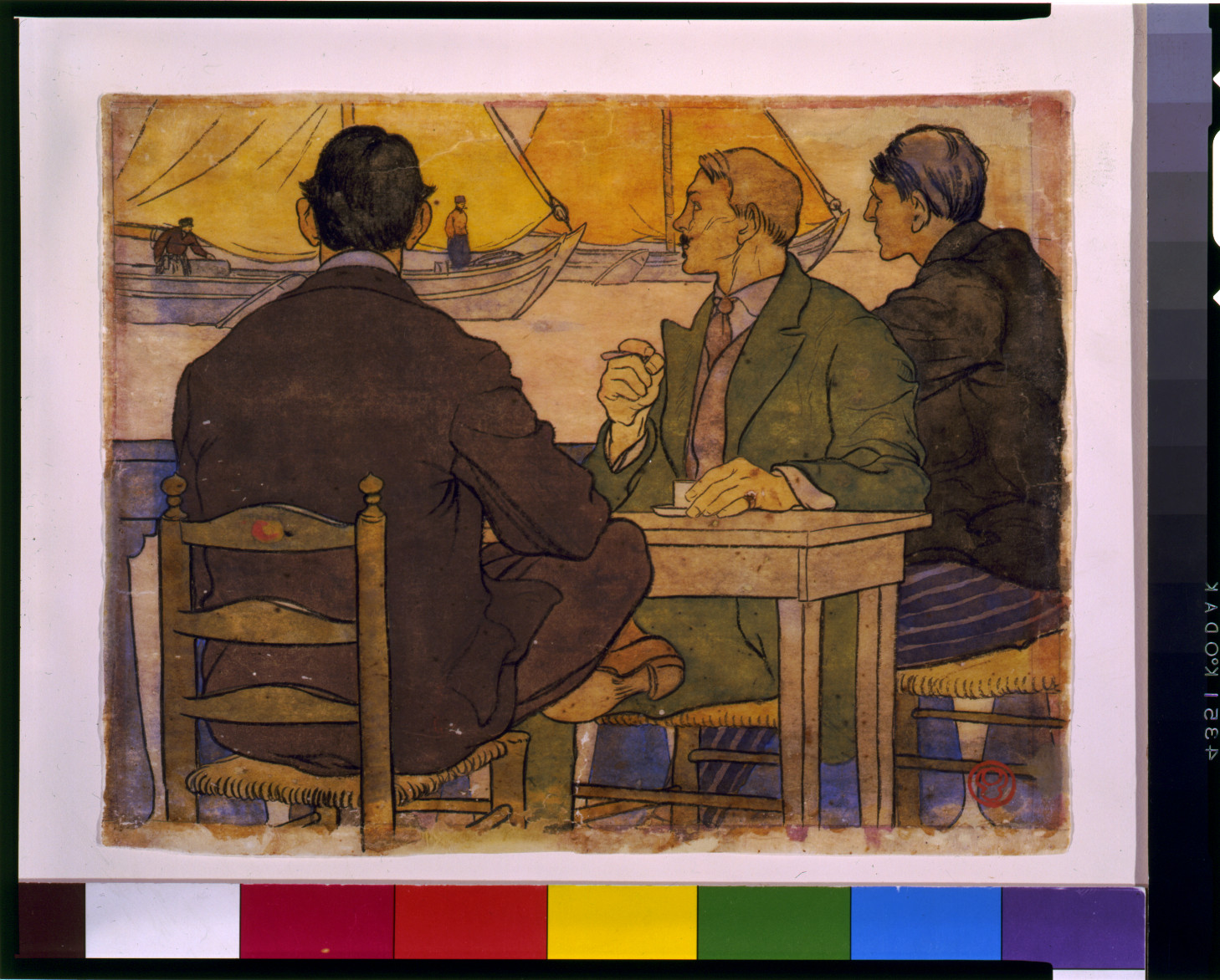 [Christmas at Cafe Spaander] — historic drawing