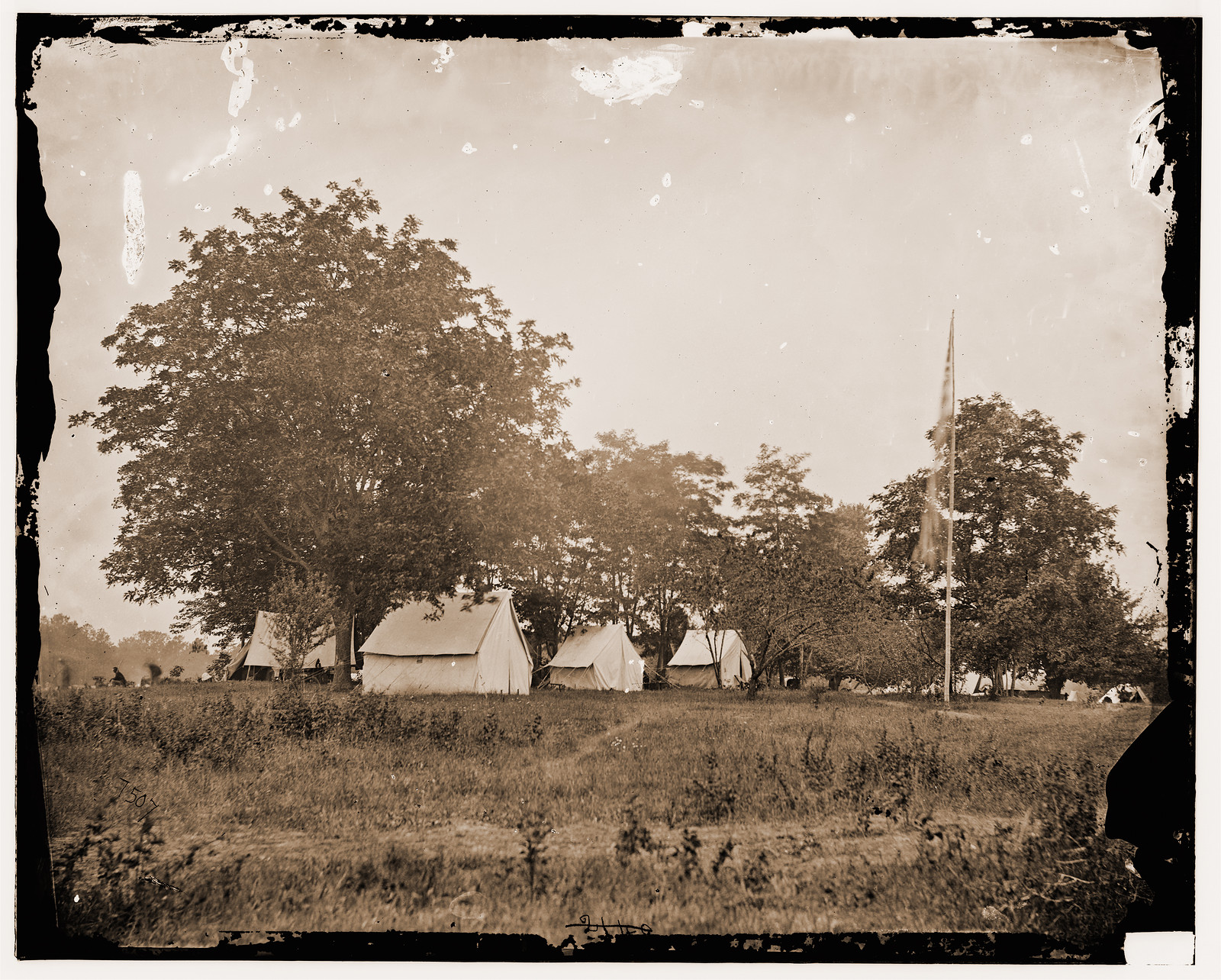 Fairfax Courthouse Virginia (vicinity). Headquarters Army of the Potomac, 1863 — historic photograph