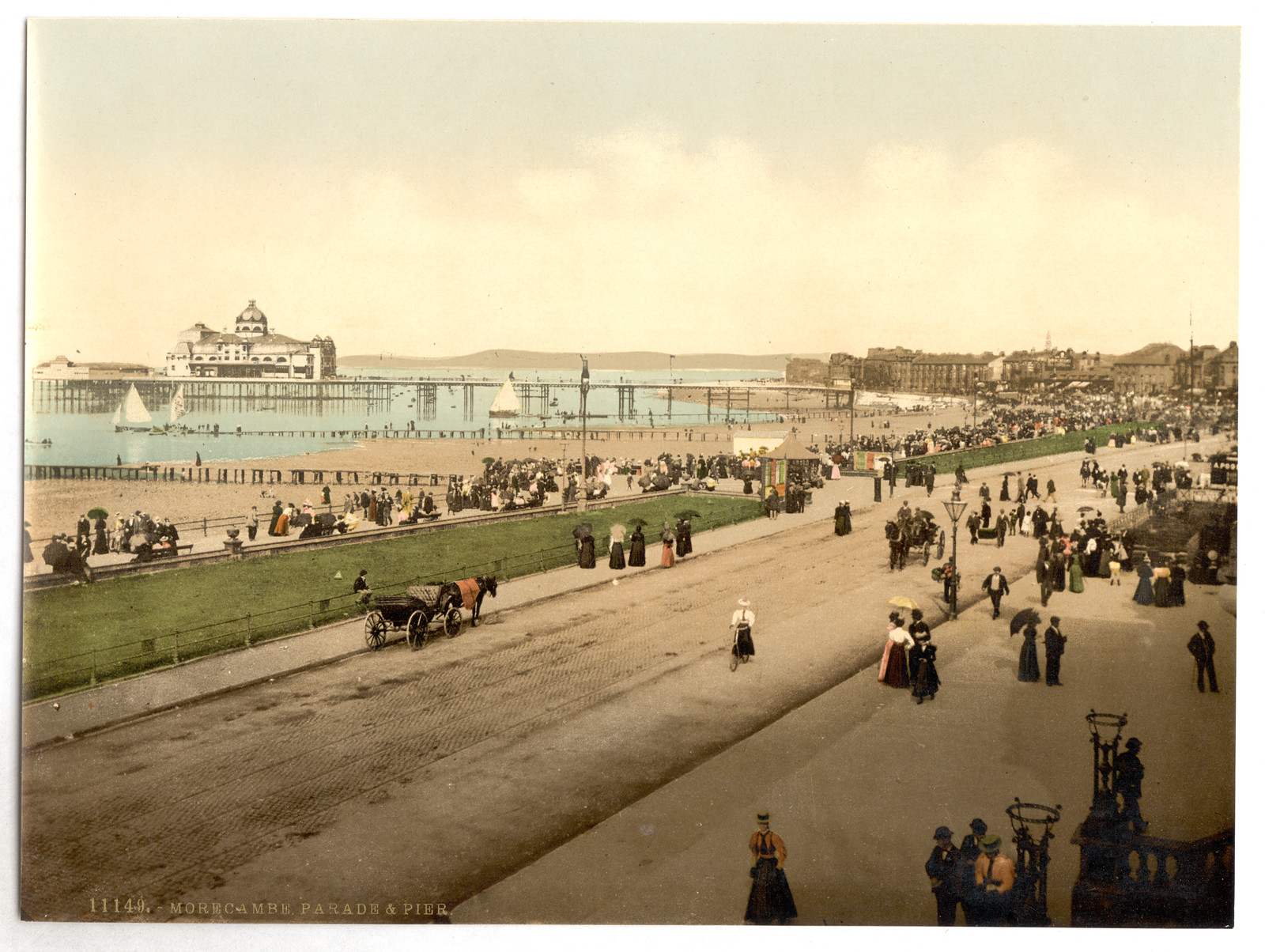 Parade and pier Morecambe England, [between ca. 1890 and ca. 1900]. — historic print