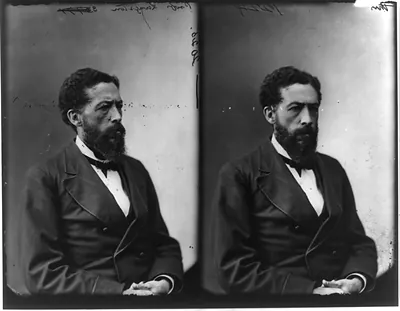 [2 half lgth., portraits of John Langston, (positions 7 and 6) facing right, and facing slightly right]