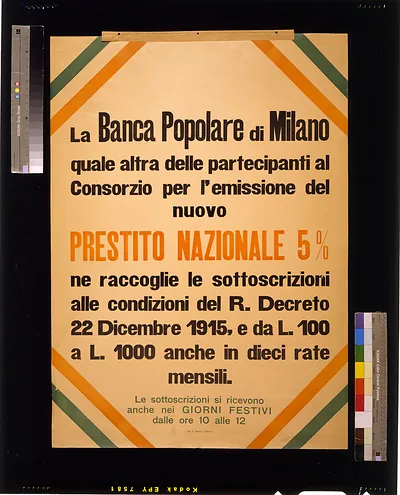 La Banca popolare di Milano ... prestito nazionale 5 %