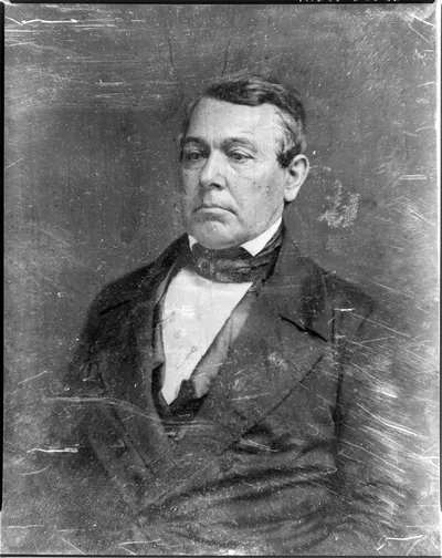 [Thomas Corwin, half-length portrait, three-quarters to the left]