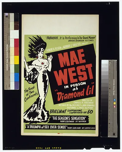 Mae West in person as Diamond Lil""