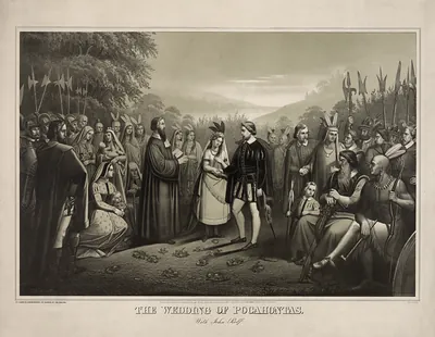 The Wedding of Pocahontas with John Rolfe