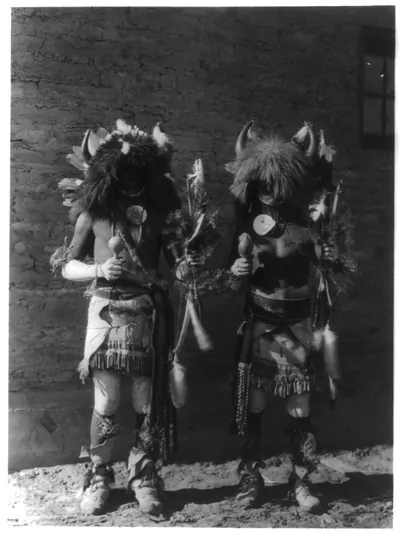 Tesuque buffalo dancers