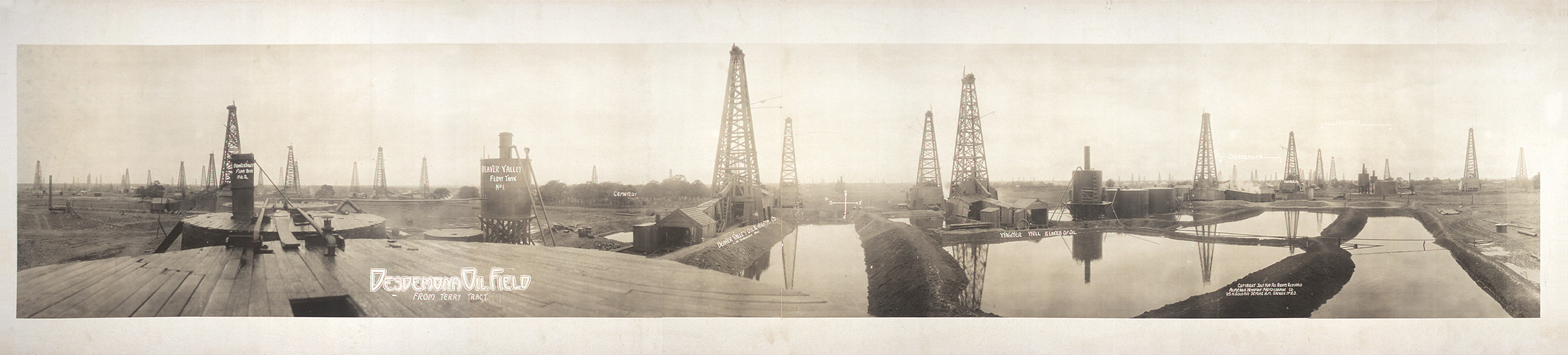 Desdemona oil field fro, Texas, 1919, 1919 — historic image