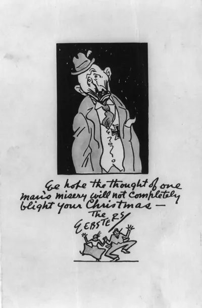 We hope the thought of one man's misery will not completely blight your Christmas. The Websters""