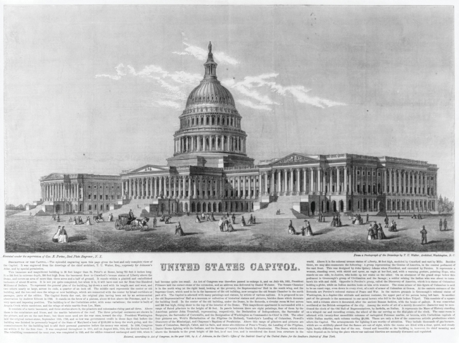 United States Capitol, [no date recorded on shelflist card] — historic print