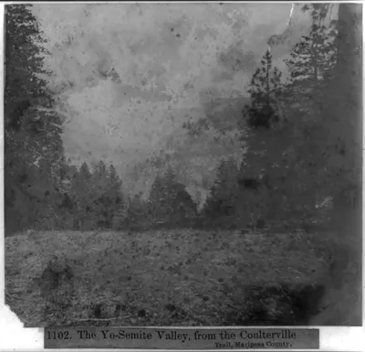 The Yosemite Valley, from the Coulterville Trail, Mariposa County