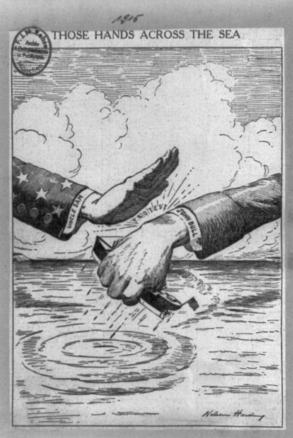 Those hands across the sea, 1915 — historic print