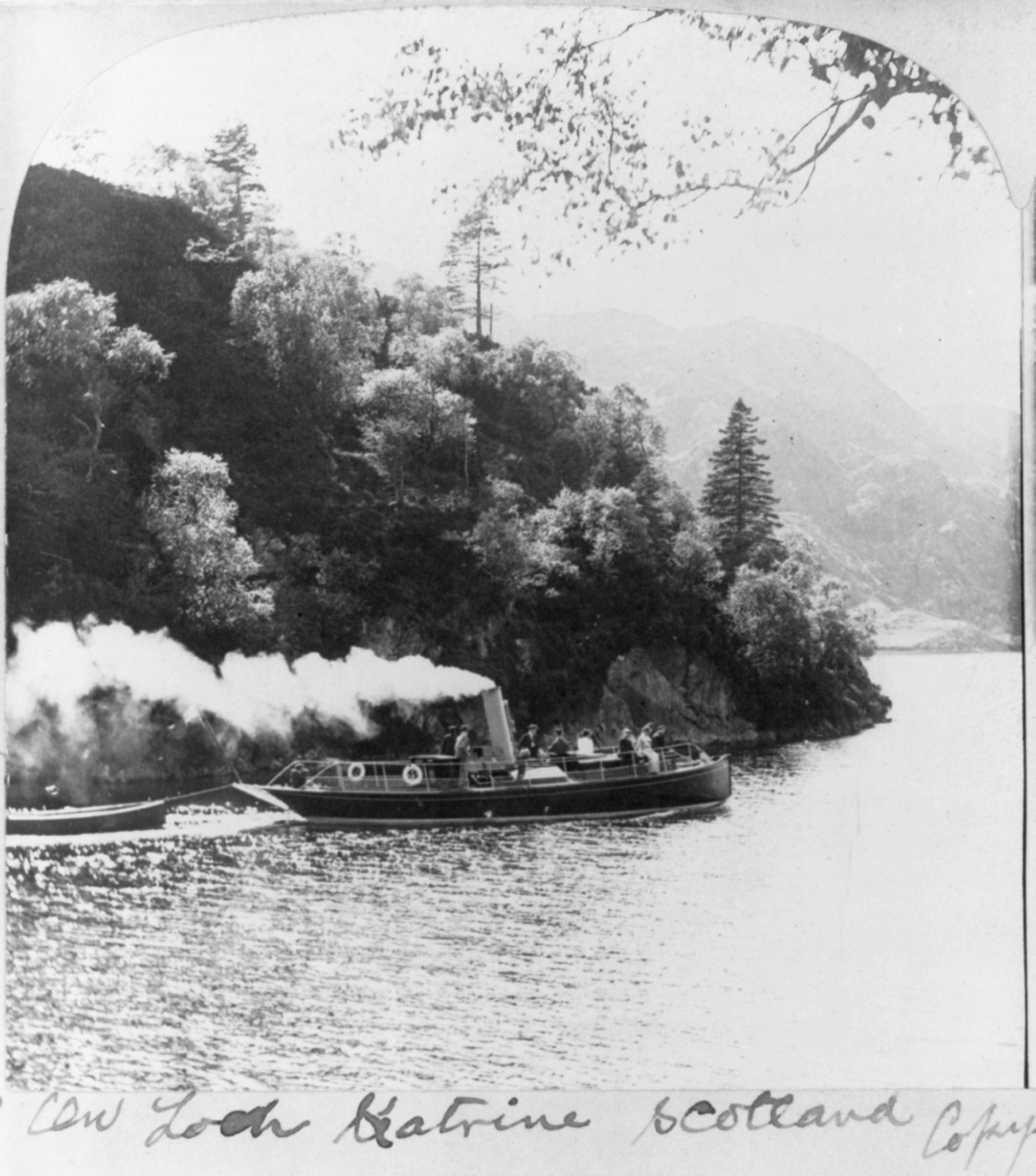 On Loch Gatrine, Scotland, c1903. — historic photograph