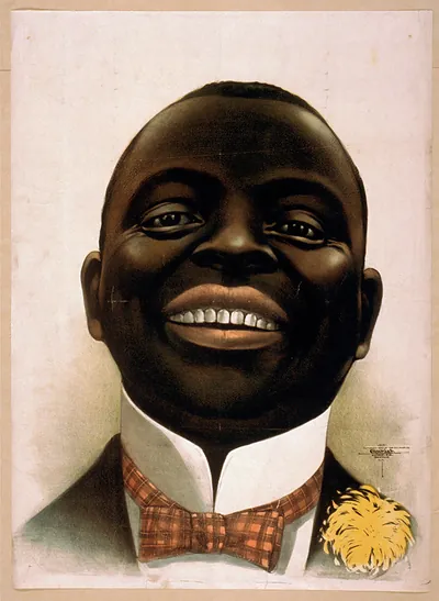[Bust portrait of smiling African American facing front]