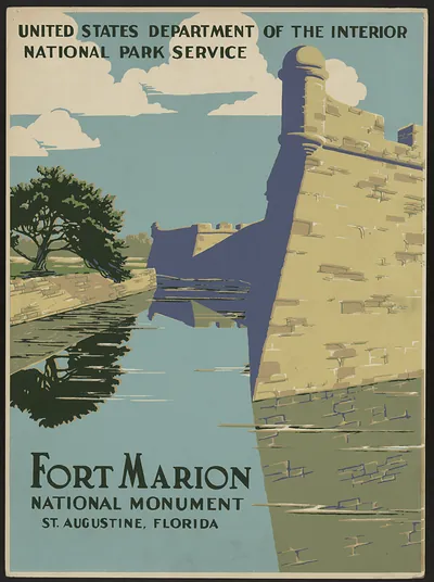 Fort Marion National Monument, St. Augustine, Florida poster