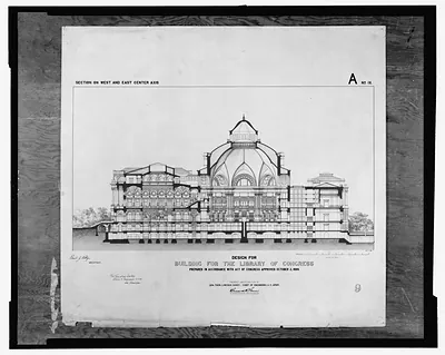 [Library of Congress, Washington, D.C. Section on west and east center axis, A series]