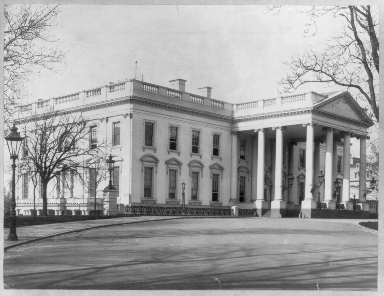 White House--Exterior [Northeast], [no date recorded on caption card] — historic photograph