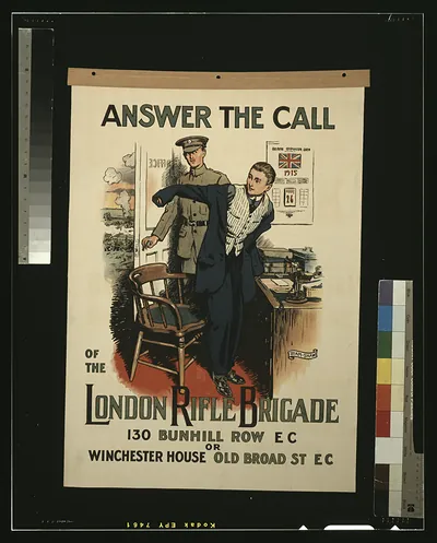 Answer the call of the London Rifle Brigade / Byam Shaw.