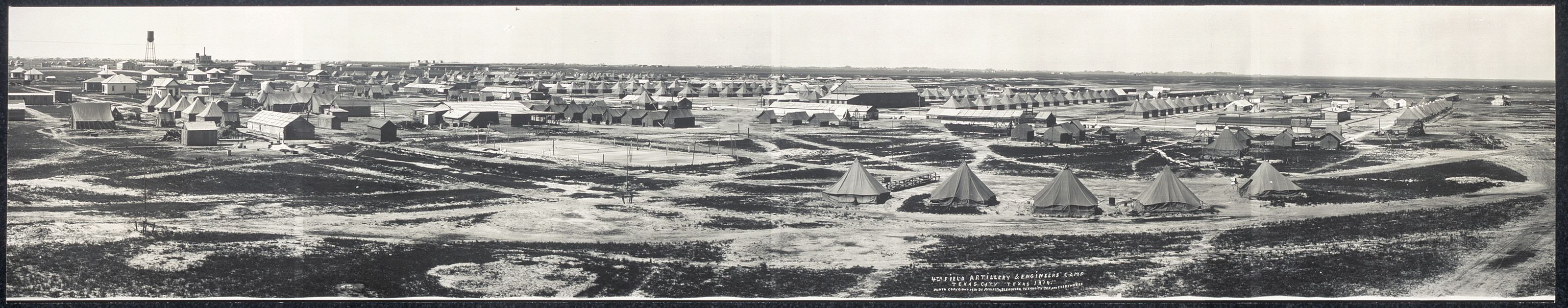 4th Field Art & Engineers Texas City, 1914, 1914 — historic image