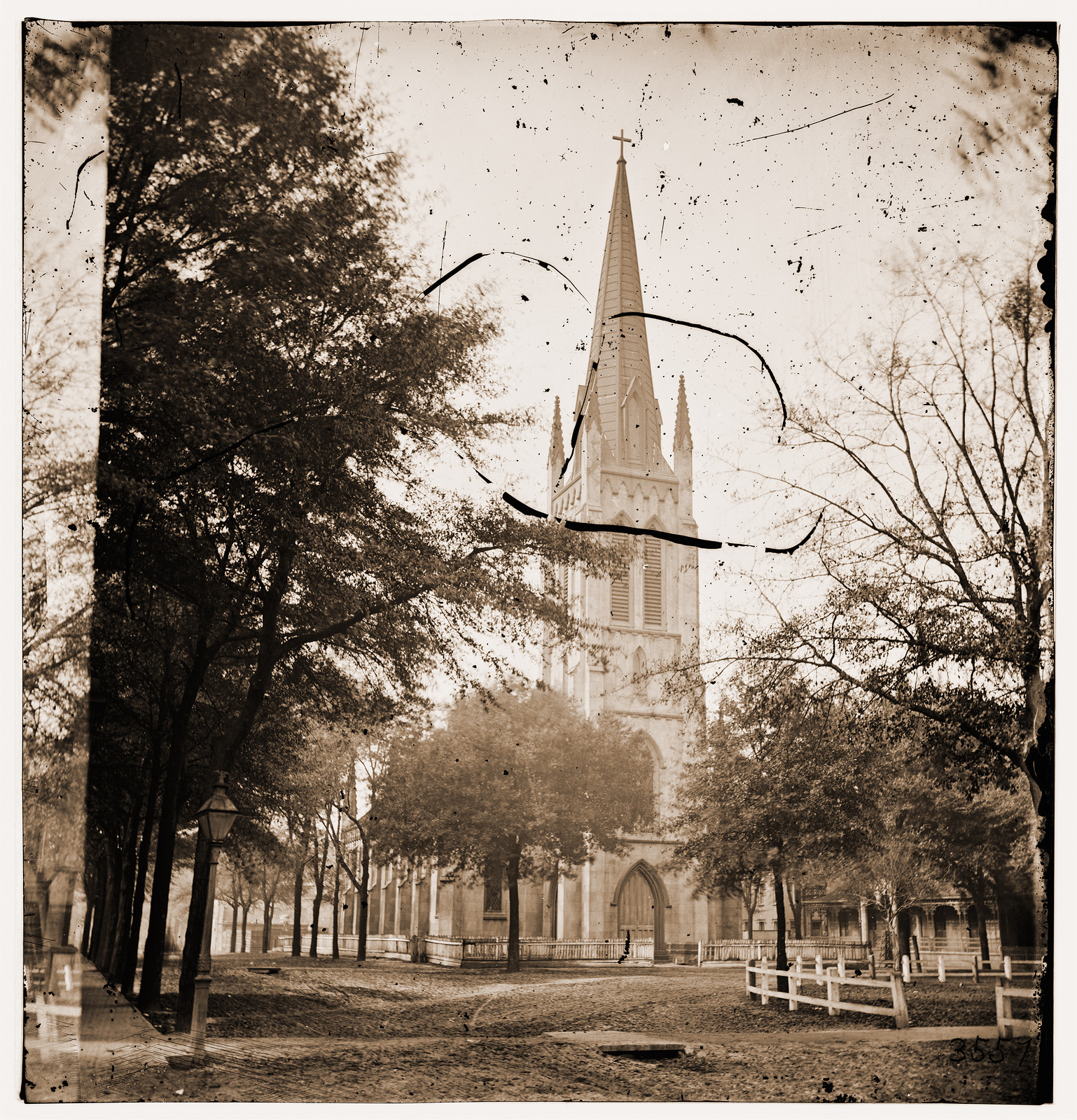 Savannah Georgia. St. Johns Church, 1865 — historic photograph