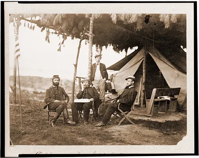 Officers of 5th U.S. Cavalry near Washington D.C. June 1865