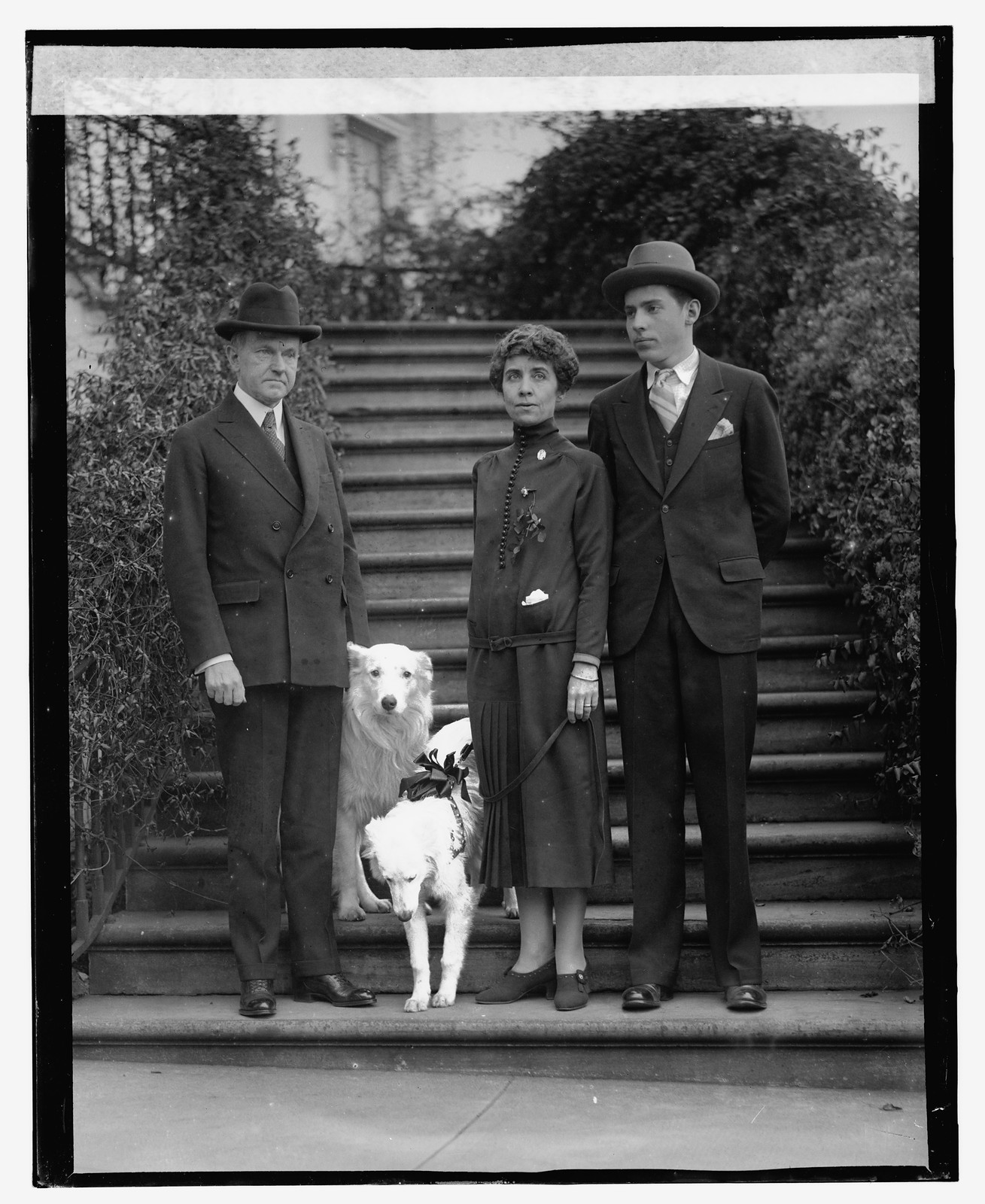 Pres. Coolidge & family, [12/30/25], [1925 December 30] — historic photograph