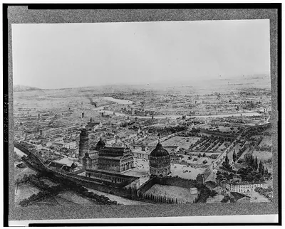 Bird's eye view of Pisa