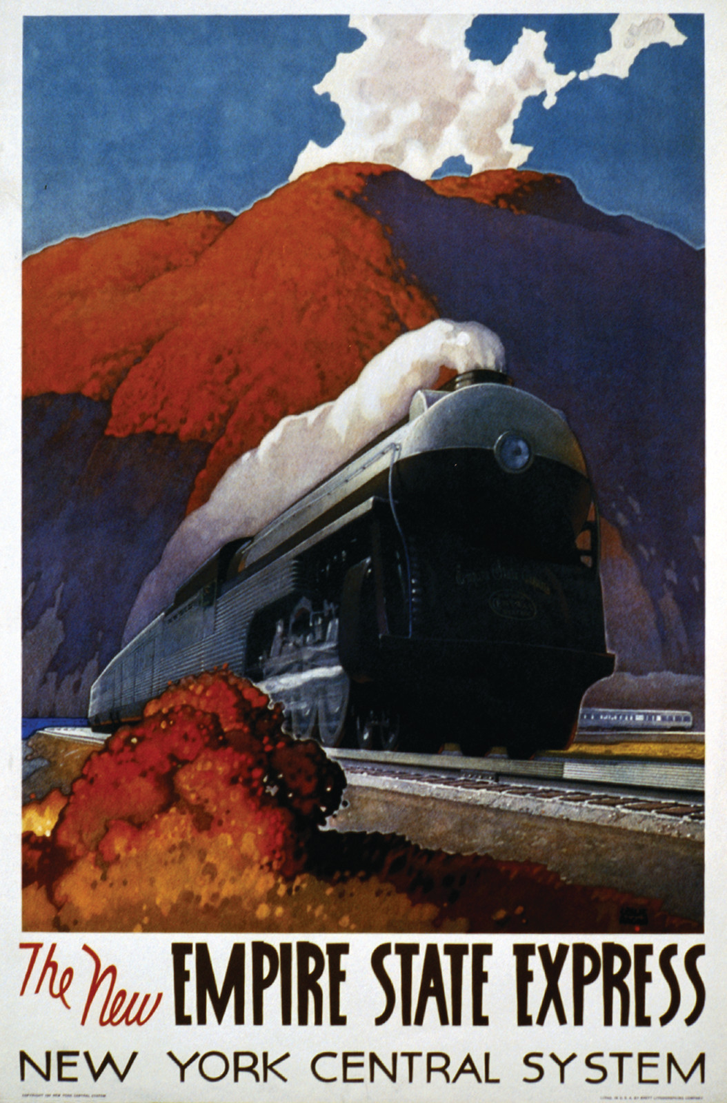 The new Empire State Express, New York Central System, New York, 1941, 1941 — vintage poster