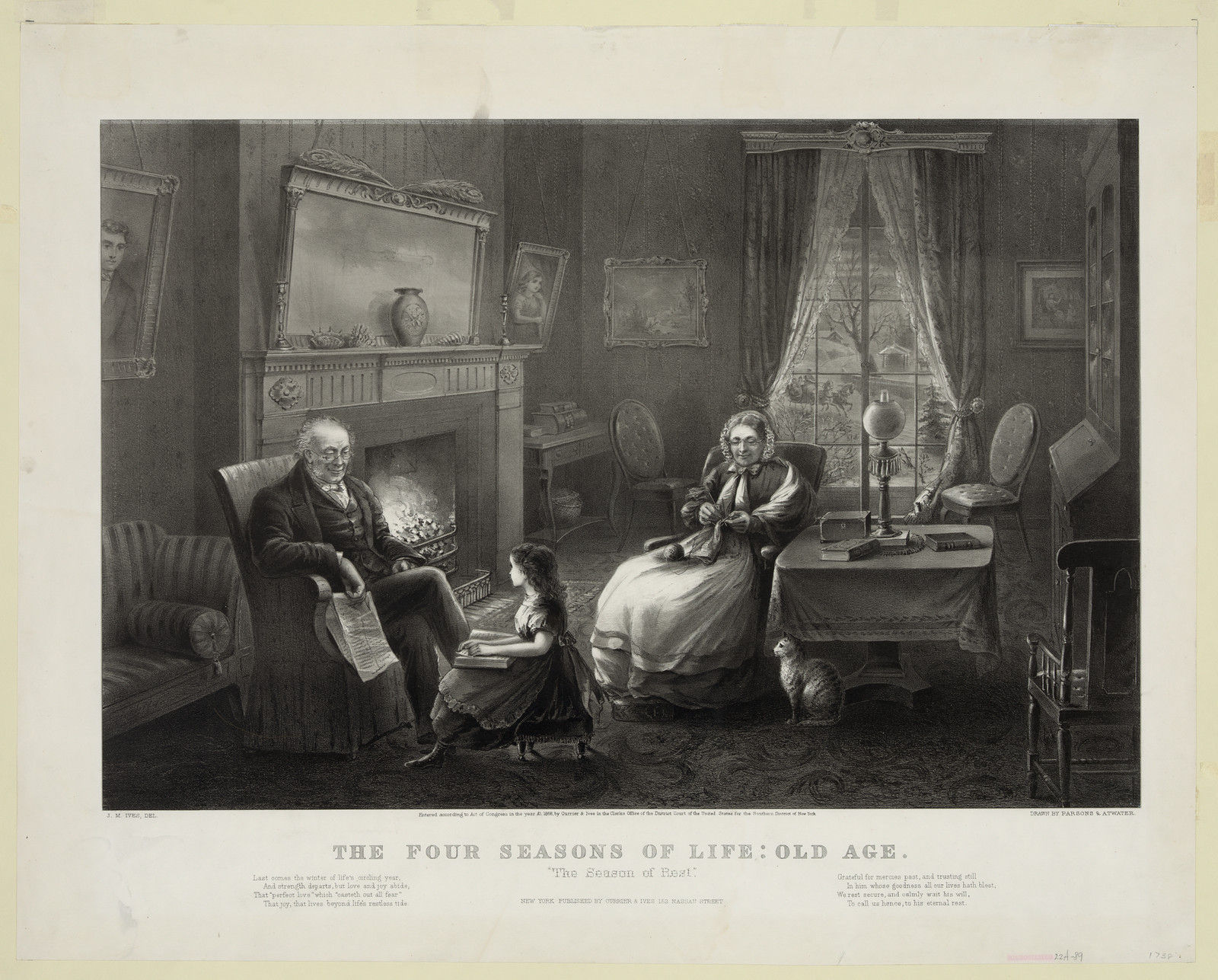 The Four Seasons of Life: Old Age, Season of Rest — historic image