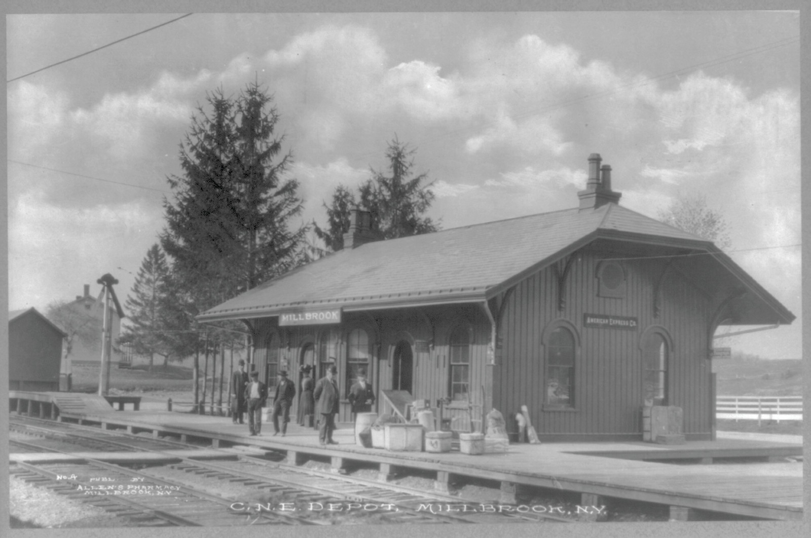 [Railroad stations: Millbrook, N.Y.] — historic photograph