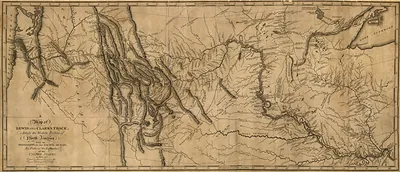 A Map of Lewis and Clark's Track, Across the Western Portion of North America