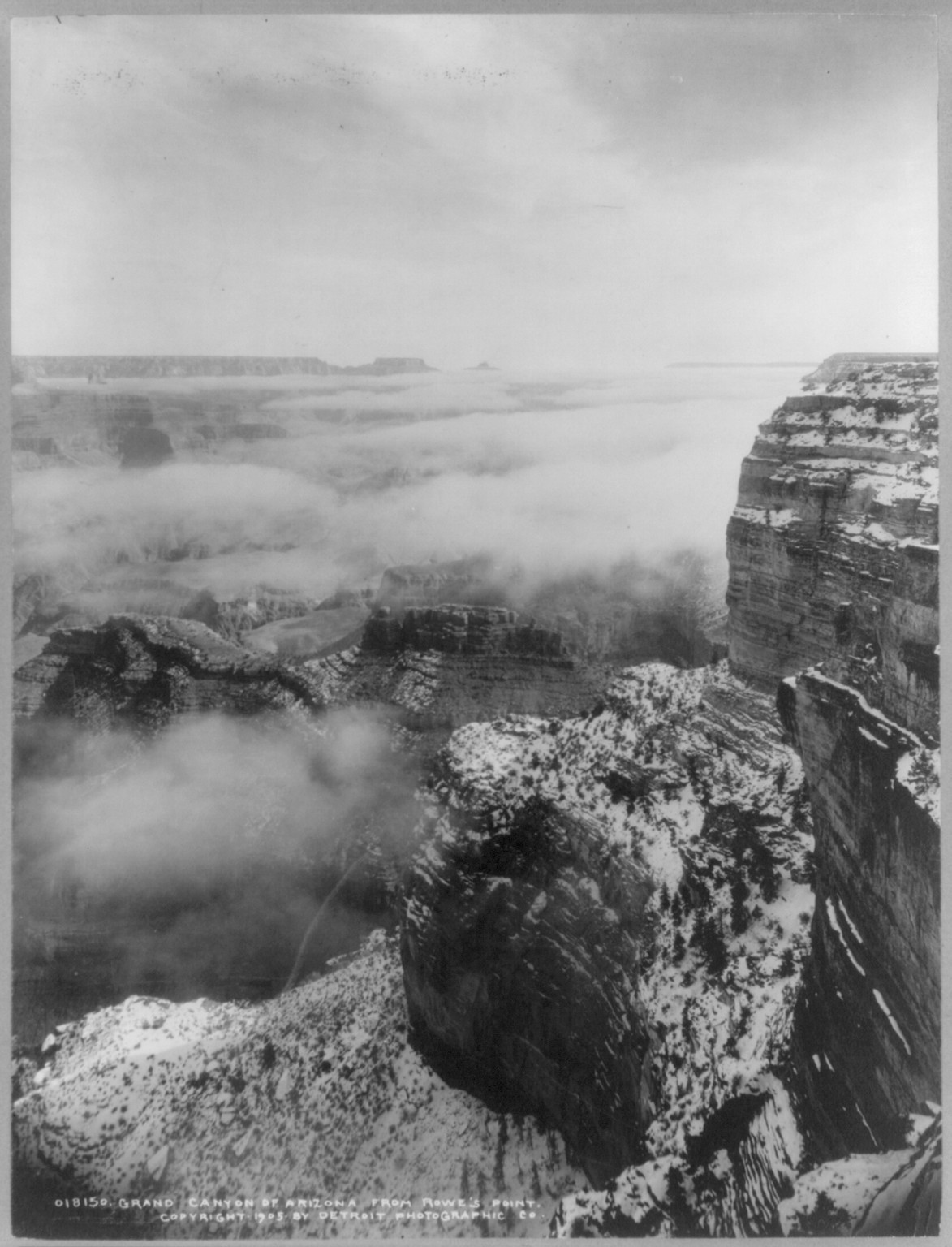 [Ariz. - Grand Canyon - view from Rowe's Point] — historic photograph