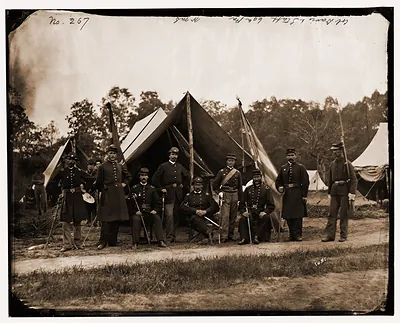 Gettysburg Pennsylvania. Field and staff officers 69th Pennsylvania