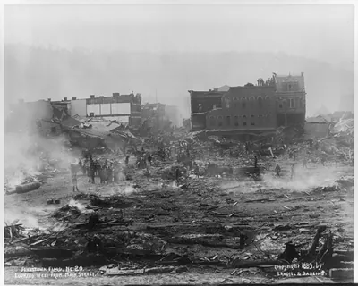 Johnstown Flood, 1889: Looking W. from Main St. #20