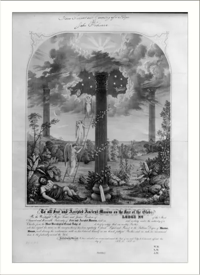[Freemasons membership certificate]