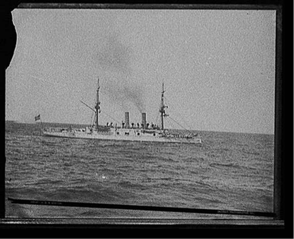 U.S.S. Boston, [between 1890 and 1901] — historic photograph