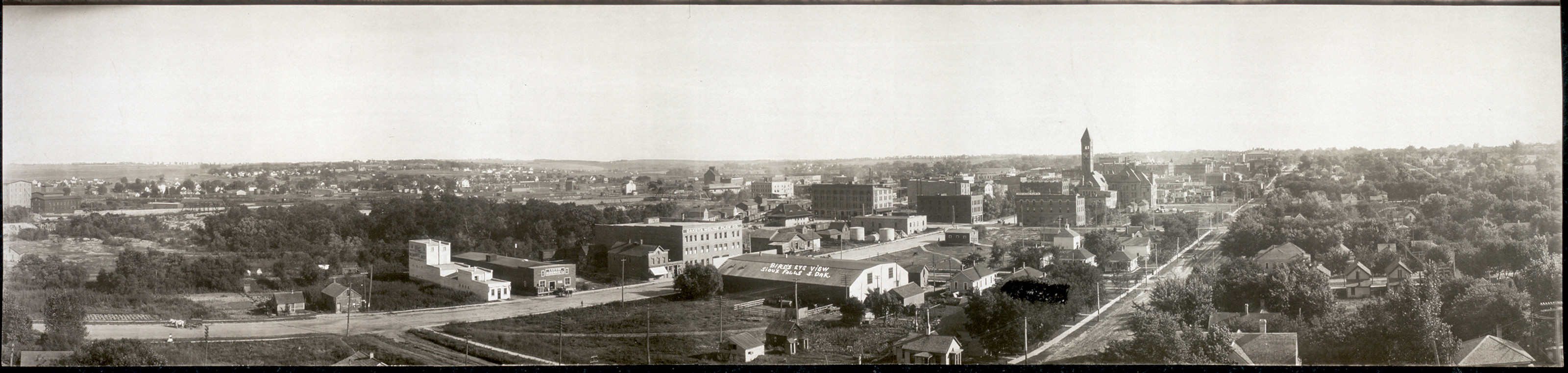 Birds eye view, Sioux Falls, South Dakota, 1907, 1907 — historic image