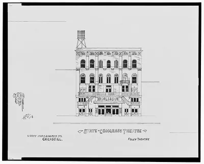 [State-Congress Theatre (Folly Theatre, burlesque), S. State St. near E. Congress St., Chicago, Illinois] / AFD 1928.