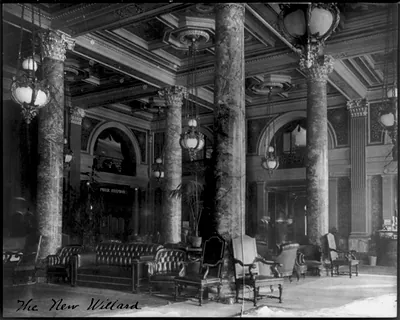 [The New Willard Hotel, Washington, D.C. - lobby]