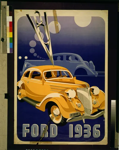 Ford 1936 / J. Olséns litografiska Anstalt, Sthlm.
