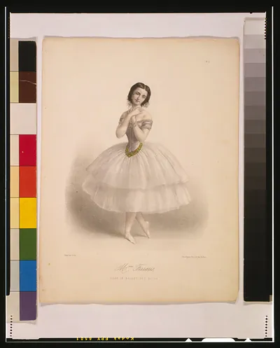 Mme. Ferraris, dans le ballet des elfes / Alophe del. et lith. ; imp. Auguste Bry.