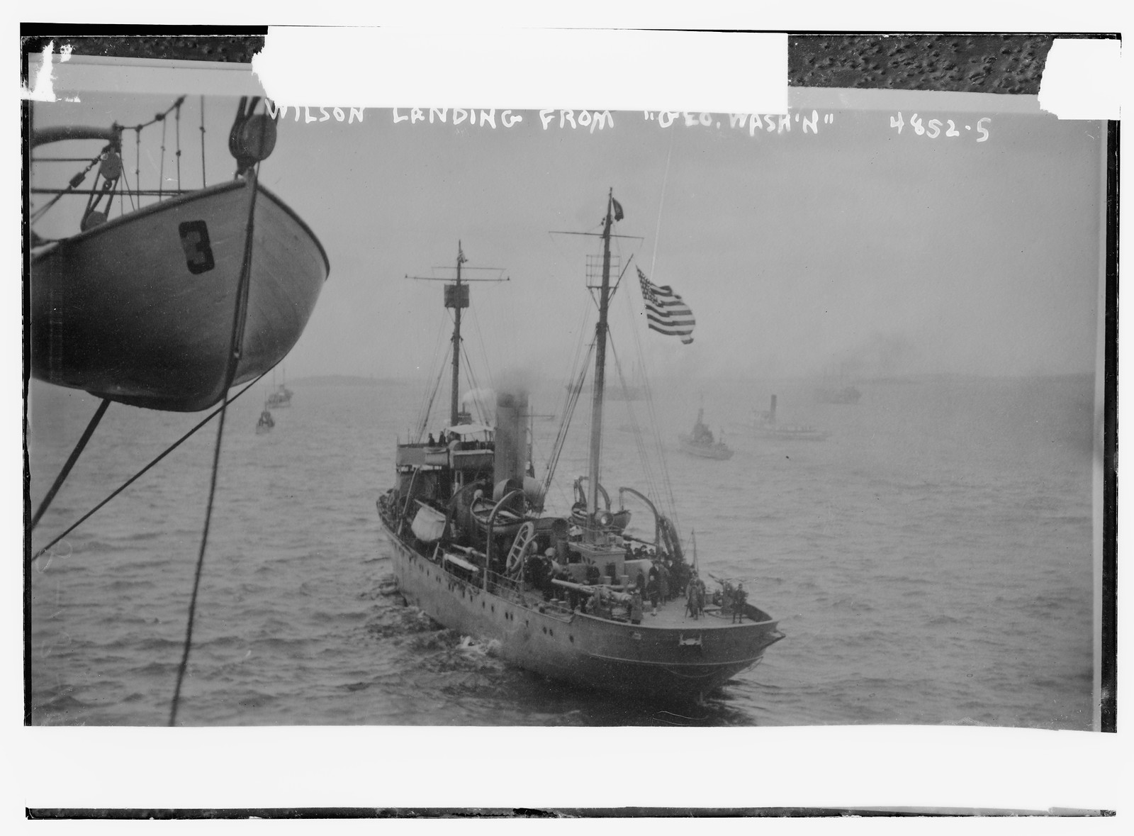 Wilson landing from GEO.WASH., n/a — historic photograph