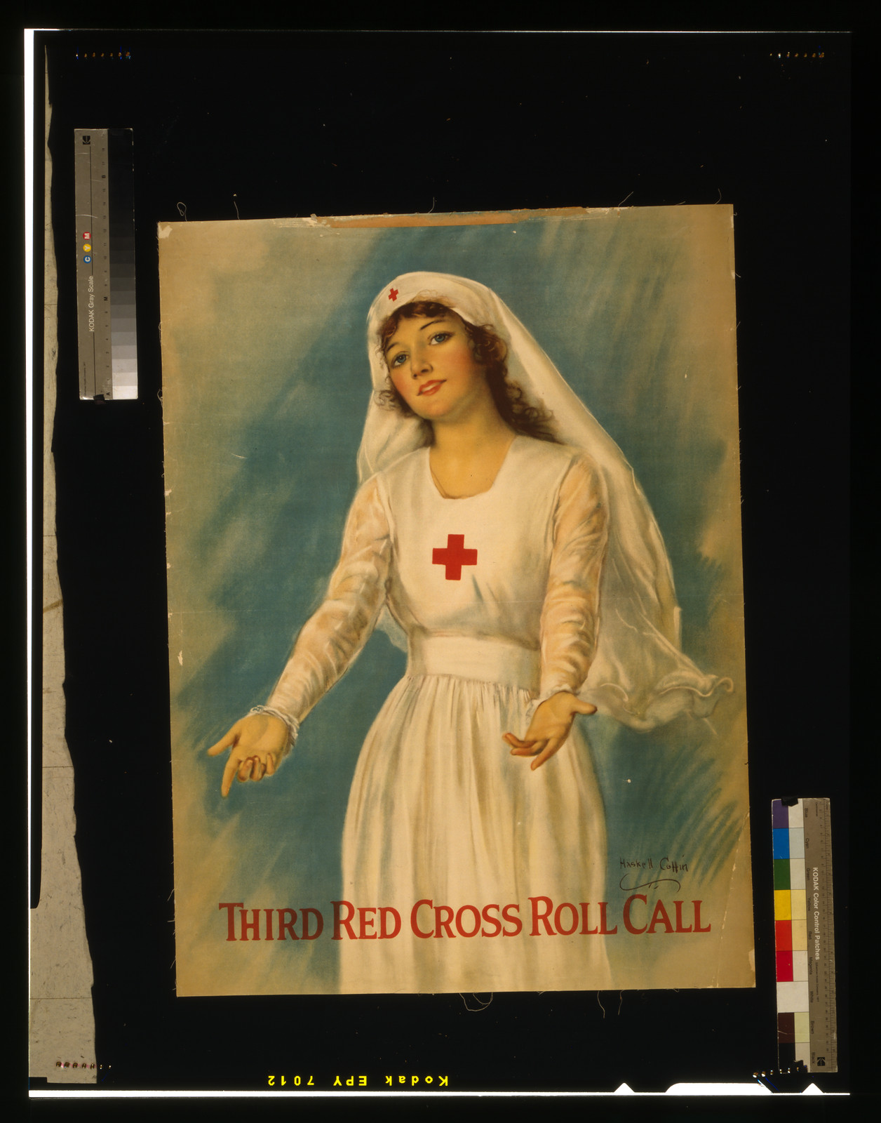 Third Red Cross roll call / Haskell Coffin., [1918] — vintage poster