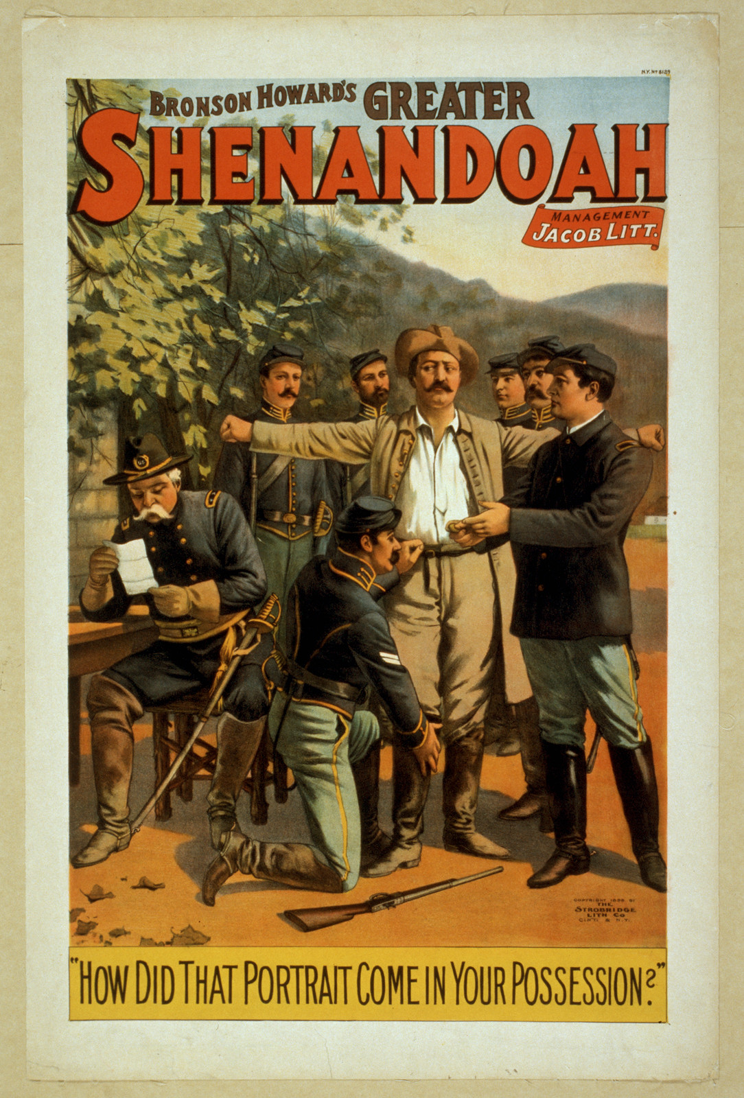 Greater Shenandoah theatre poster: How Did That Portrait Come In Your Possession? — vintage poster
