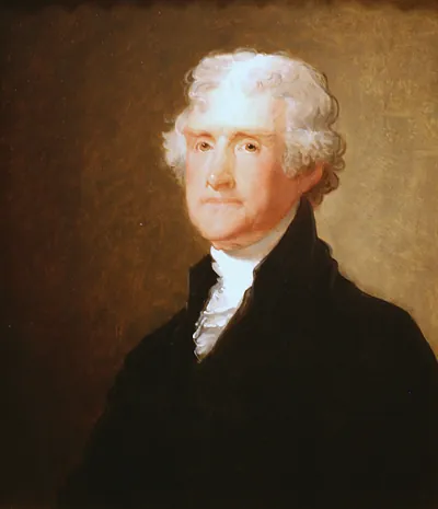 Oil portrait of a white-haired man in a black coat
